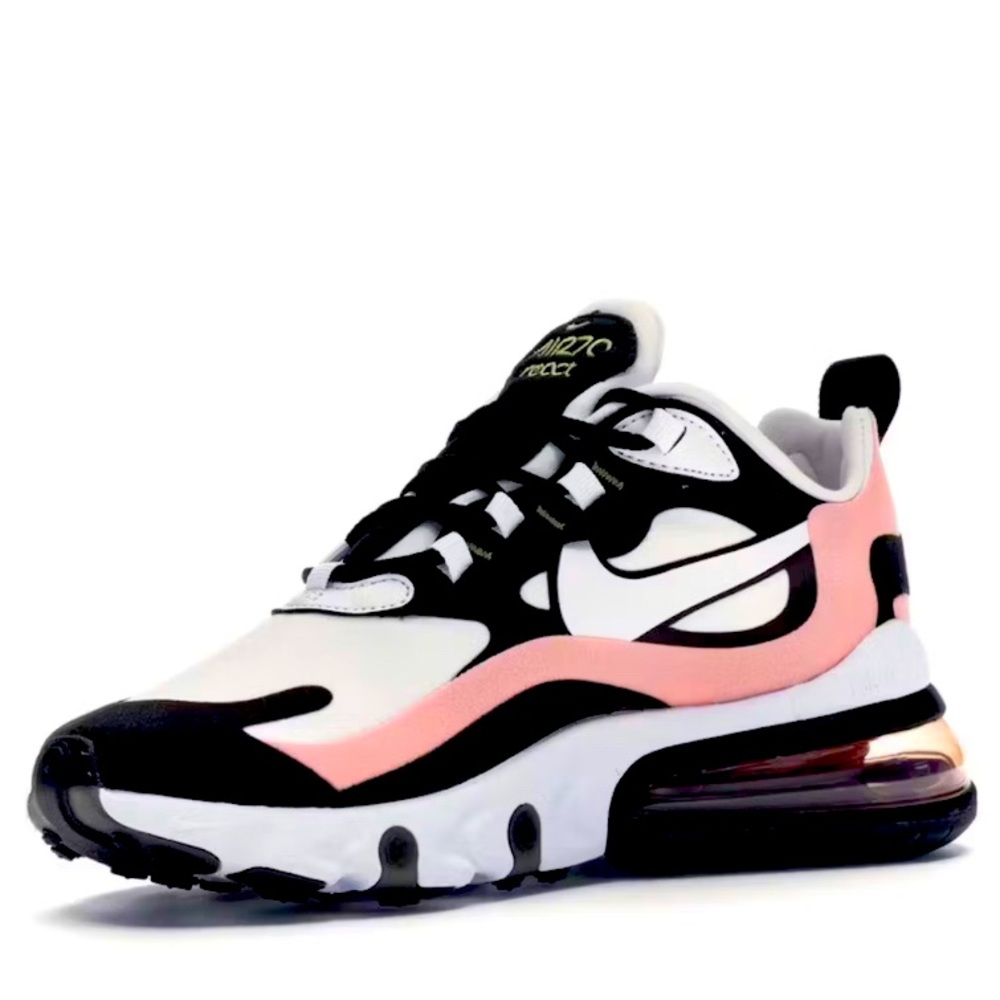Nike Air Max 270 React
Black White Bleached Coral (Women's)